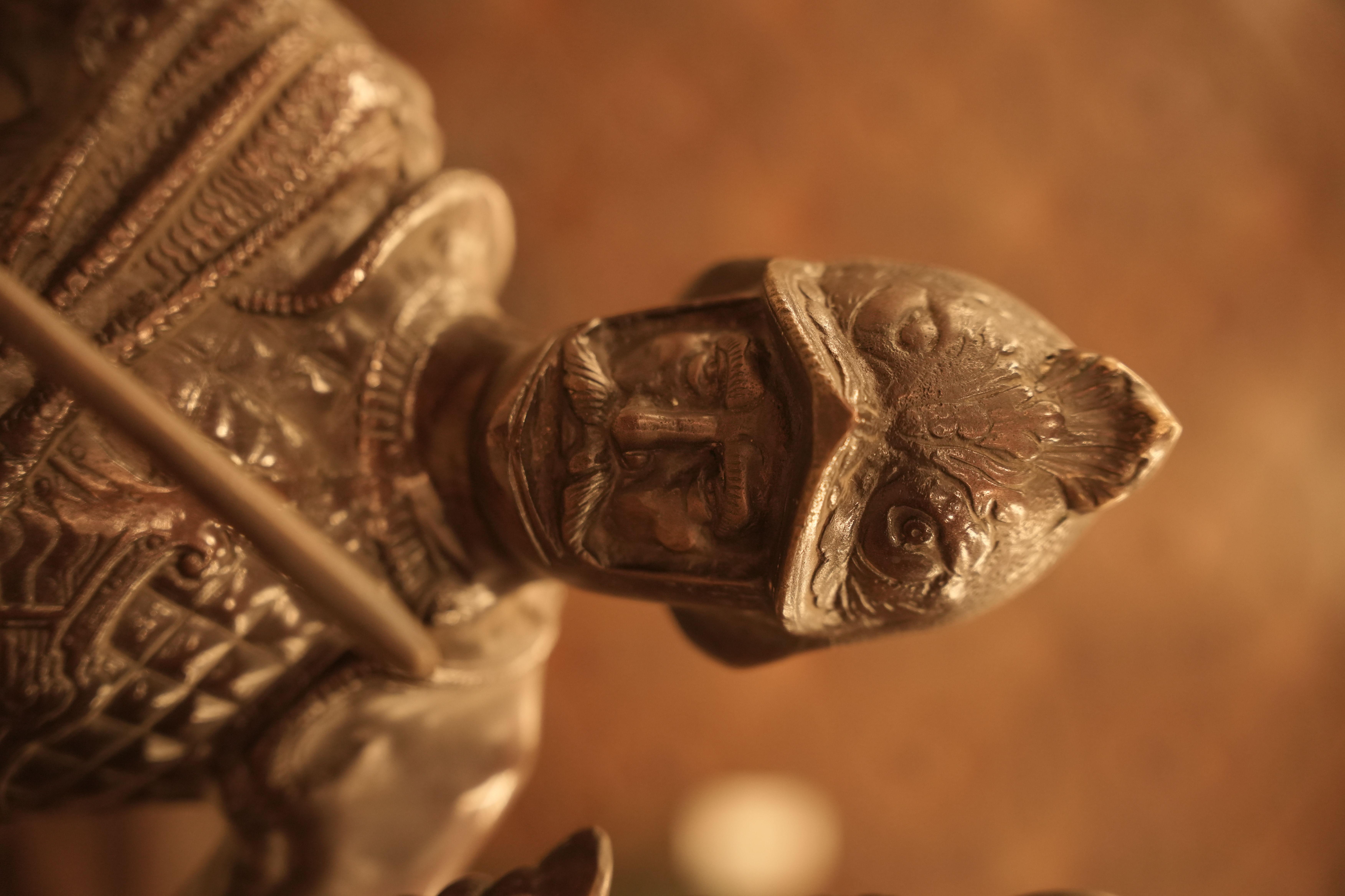 Bronze Roman Warrior Statue view 2
