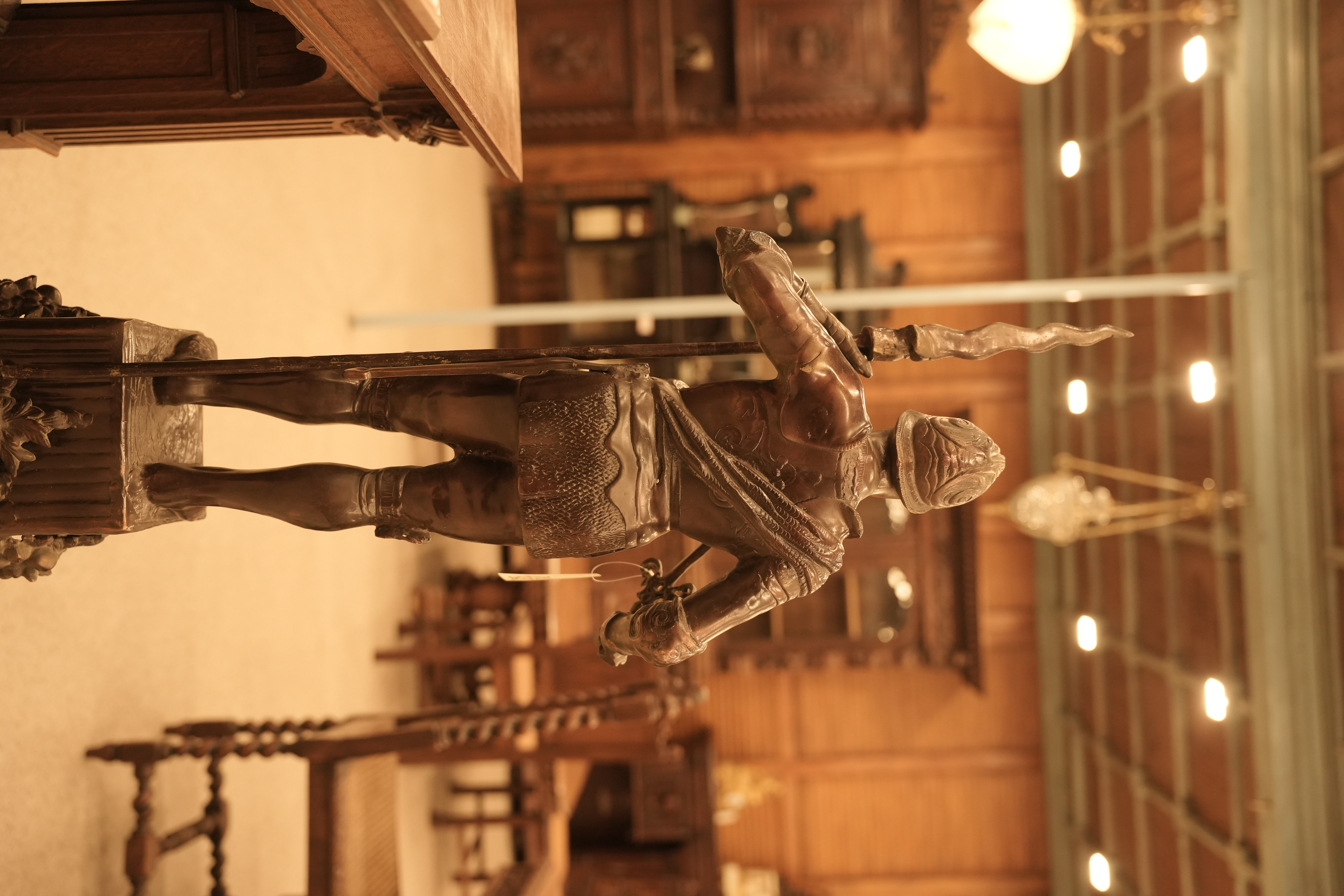 Bronze Roman Warrior Statue view 3
