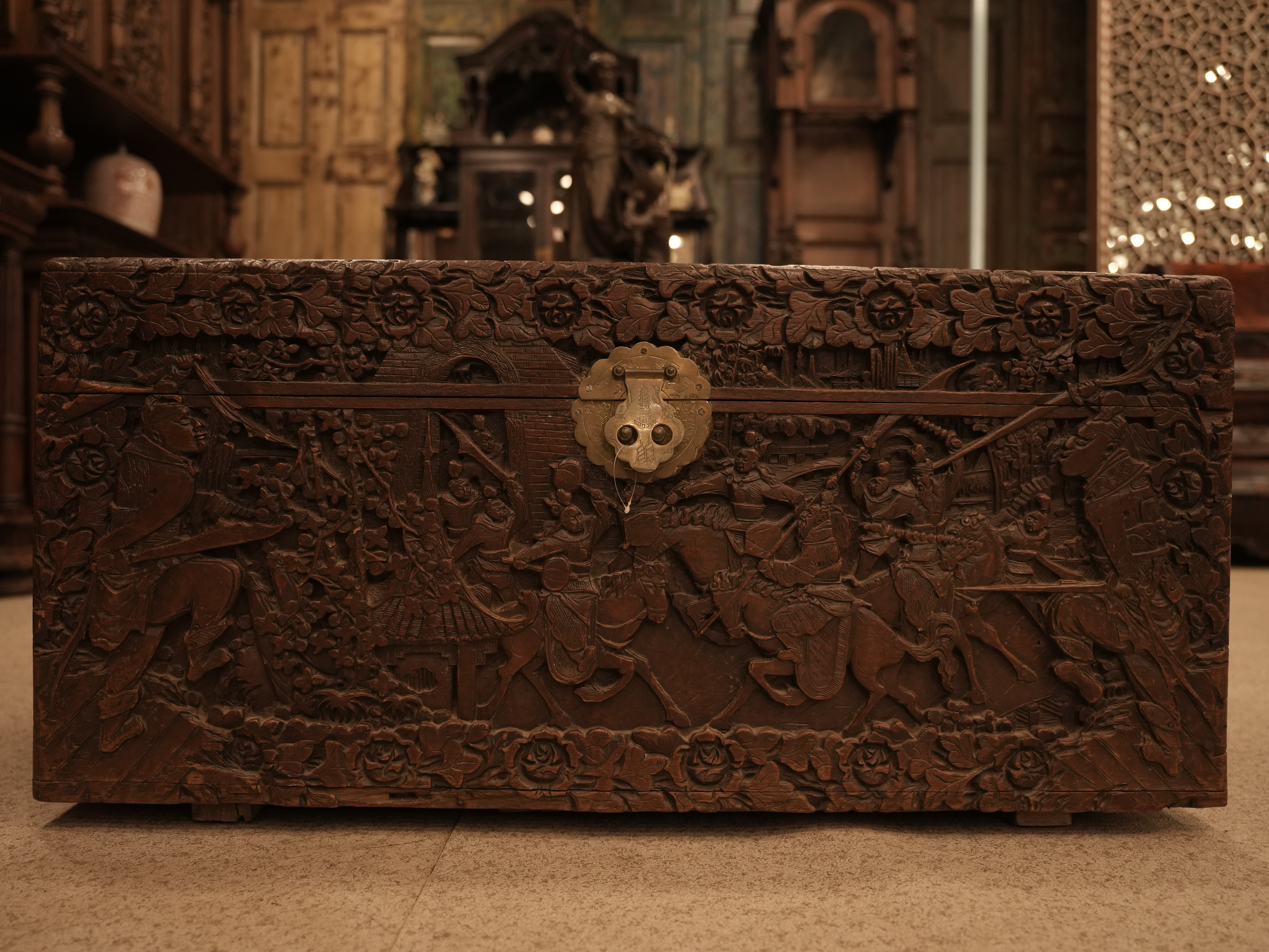 Carved Cane Armchair view 3